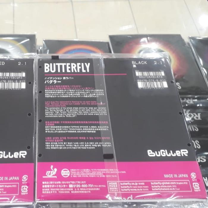 KARET BAT TENIS MEJA BINTIK BUTTERFLY BUGLLER ORIGINAL