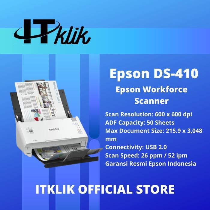 Epson Scanner Ds-410 / Scanner Epson Garansi Resmi Epson