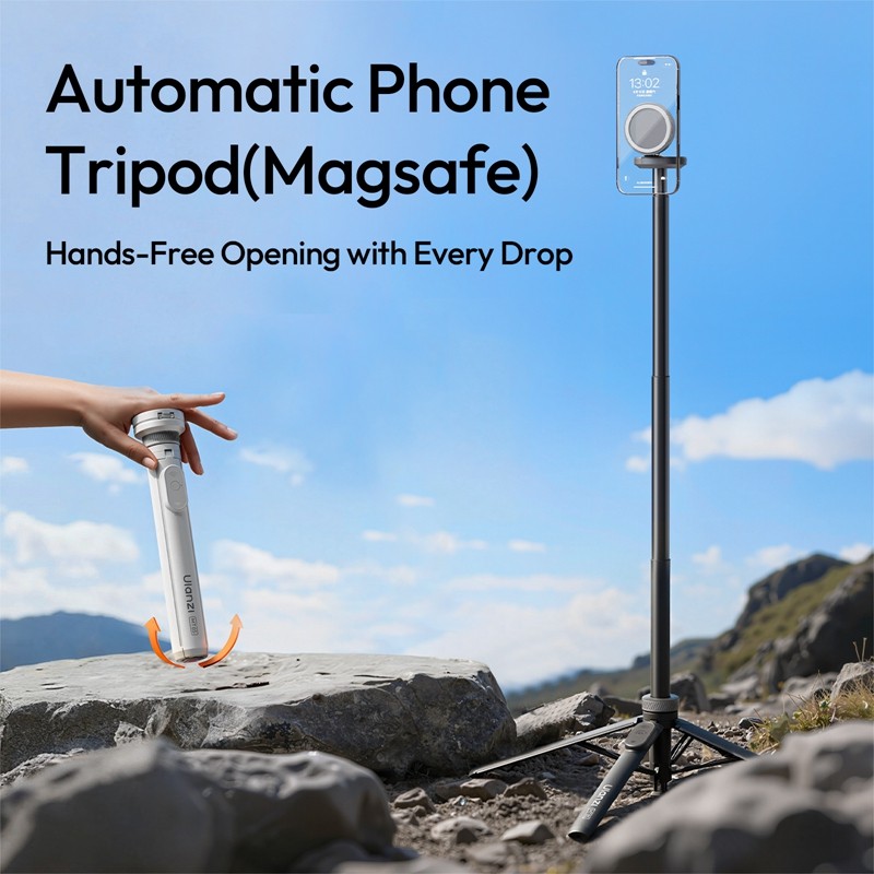Ulanzi Mt85 Automatic Phone Tri Magsafe Dual- Magnet With 10M Wireless Control For Outdoor Travel