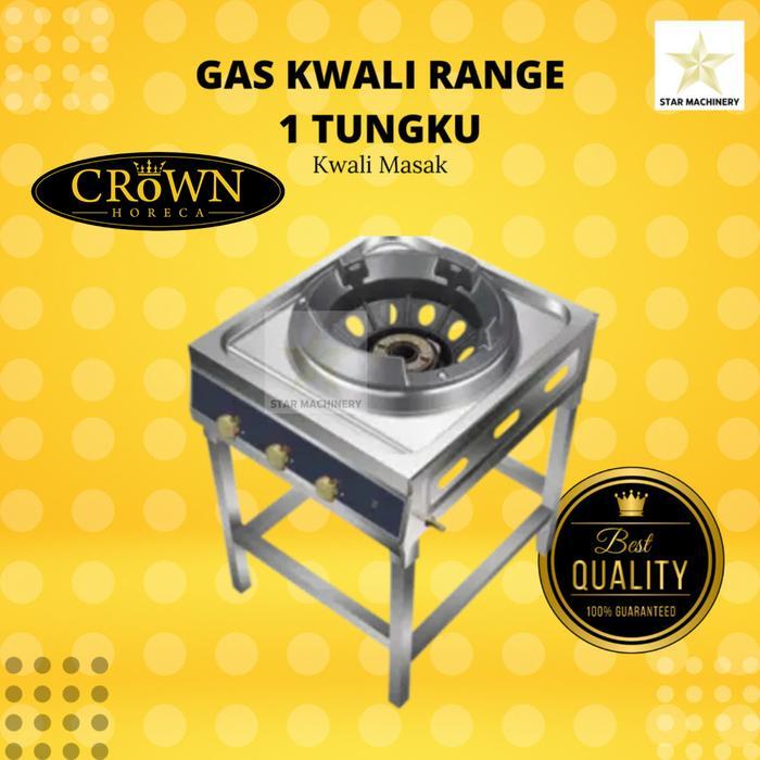 Gas Kwali Range 1 Tungku (High Preassure) KS-01 Crown Horeca - Kompor Masak