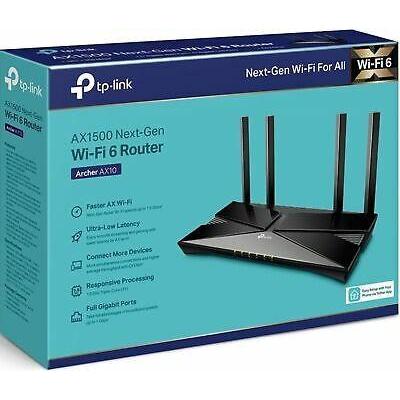 TP-LINK ARCHER AX10 AX-1500 WIFI 6 WIRELESS ROUTER ANTENA SINYAL NIRKABEL AX1500