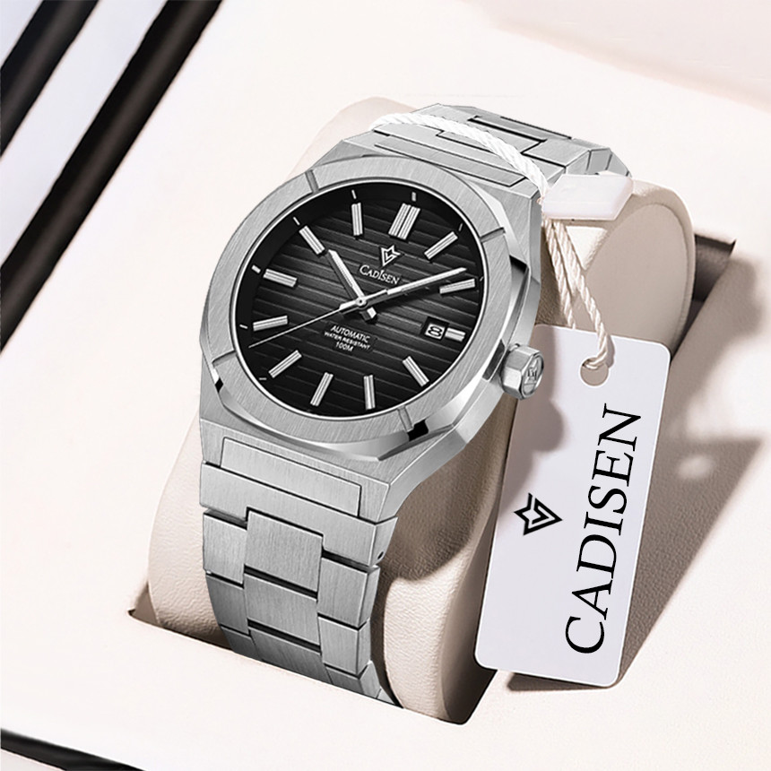CADISEN diving mechanical automatic watch classic business luxury watch stainless steel holiday gift