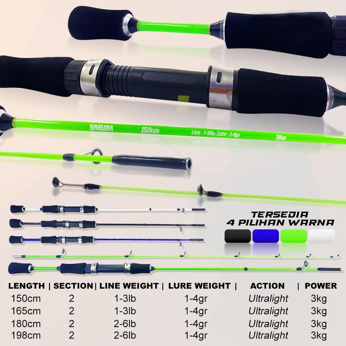 Joran Pancing Ultralight Sakura Pancing Mancing