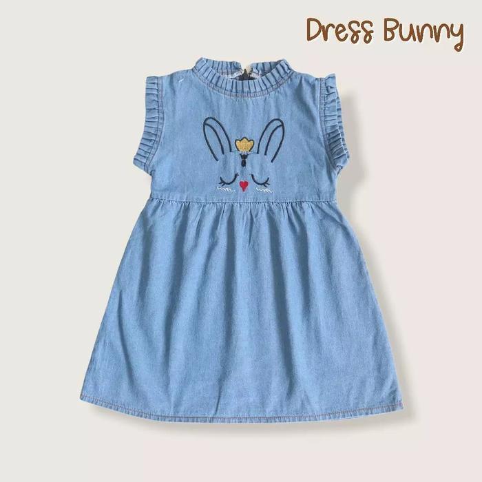 DRESS BUNNY/ DRESS JEANS ANAK/ DRESS ANAK