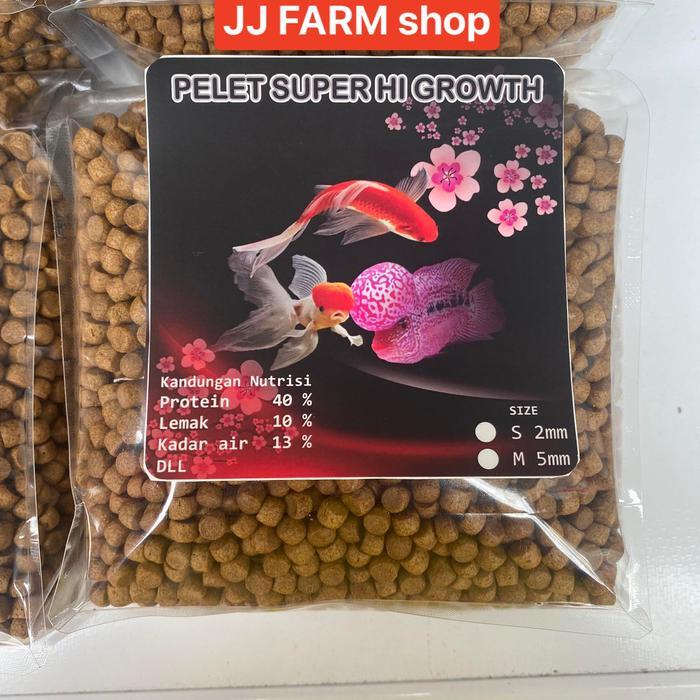 PELET SUPER HI GROWTH SETARA HIKARI GROWTH PAKAN IKAN KOI LOUHAN 1KG