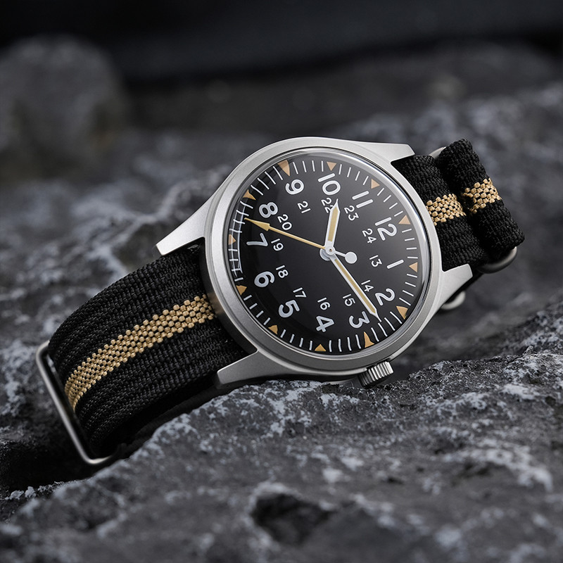 Militado ML07 Quartz Watches VH31/Miyota 2035 Movement Domed Sapphire Crystal Military Watch 100m