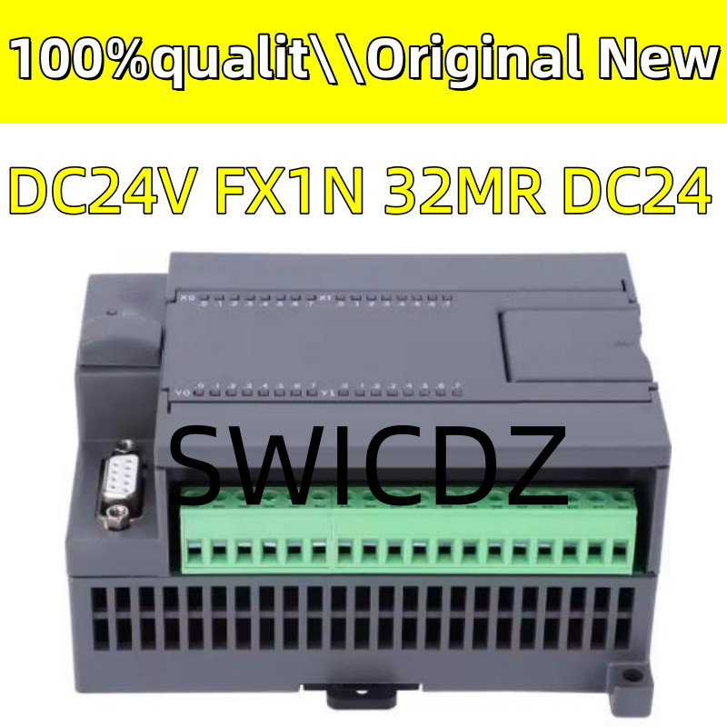100% new original DC24V FX1N 32MR DC24V 6W 16 input 16 output
