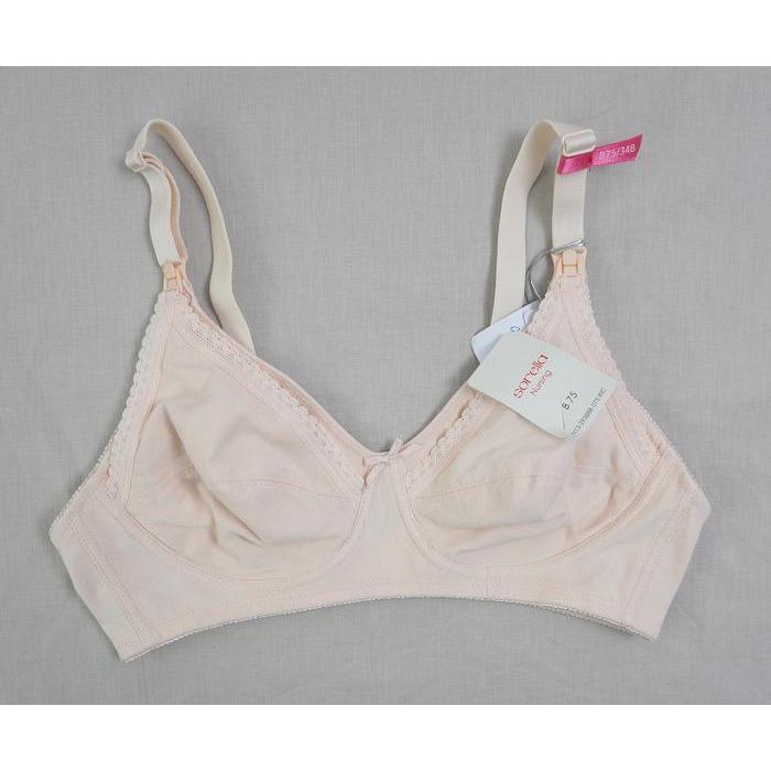 Bra Wanita Nursing Katun Menyusui Sorella Tanpa Kawat Tanpa Busa Pakaian Dalam Underwear Maternity