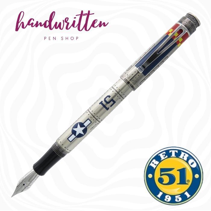 RETRO 51 Mustang P-51 Tornado Brass Fountain Pen