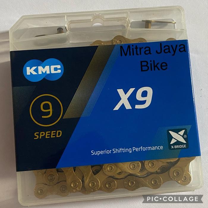 Rantai Chain KMC X9 9 Speed Gold