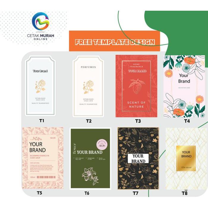 Stiker Label Parfum Sticker Parfume Custom Label