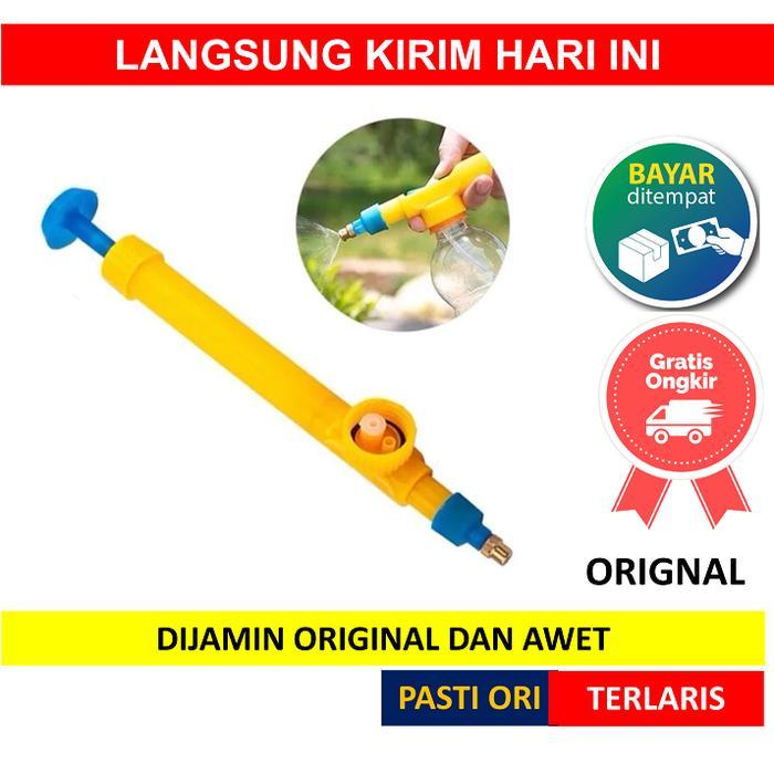 [ KUNING ] Semprotan Kuning Botol Burung Tanaman Manual Kepala Semprot Pompa Jet Spray Semprotan Air
