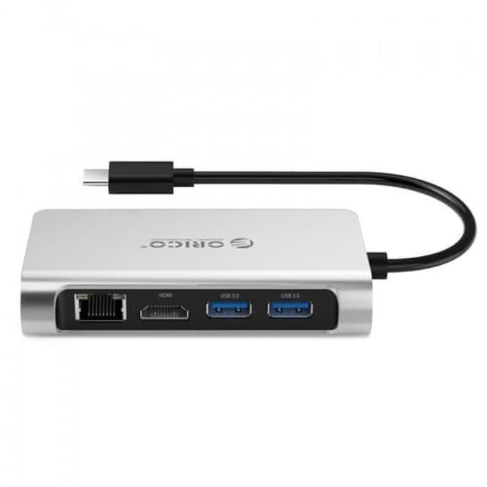 Orico Clh-X3 Type-C To 4K Hdmi Usb-C Usb-A - Silver