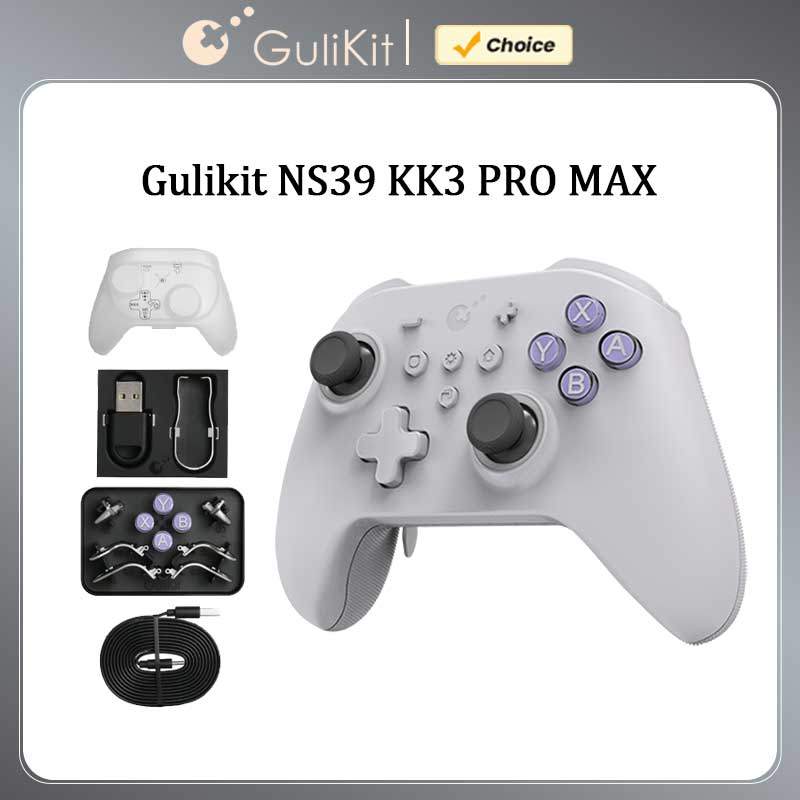 GuliKit KK3 MAX Wireless Controller with Hall Joystick,NS39 KingKong 3 Bluetooth Gamepad for PC