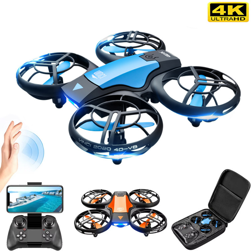 4DRC V8 MINI DRONE 4K PROFESSION HD WIDE ANGLE CAMERA 1080P WIFI FPV DRONES HEIGHT KEEP REMOTE