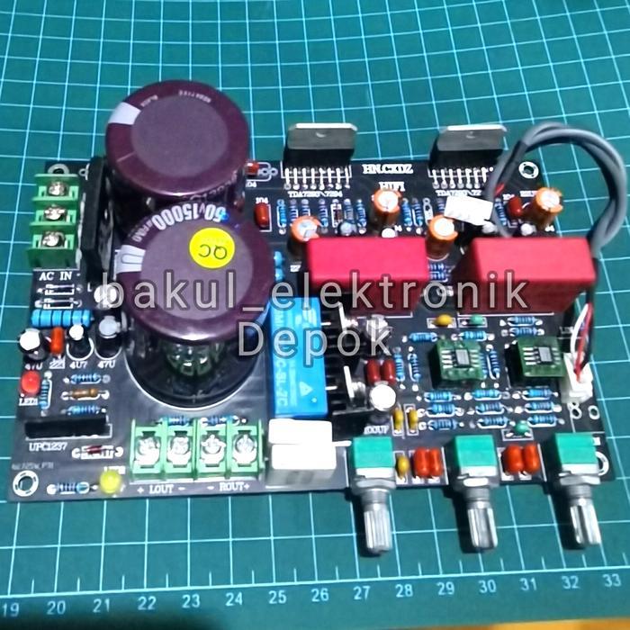 kit amplifier tda7294 stereo + tone control 100w x 2