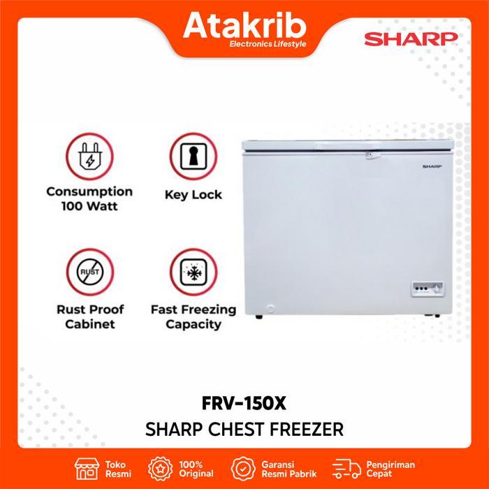 SHARP CHEST FREEZER FRV-150X Kapasitas 120 Liter