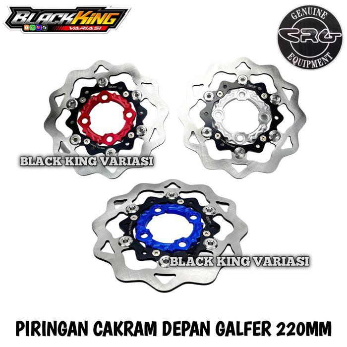Stok Baru Piringan Cakram Galfer 220mm Disc Cakram Galfer Beat Vario Scoopy Mio Soul Genio Jupiter