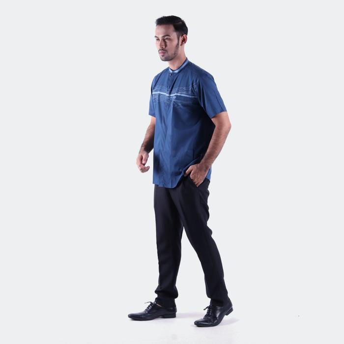 Baju Koko Bhs Cosmo Suhail Navy
