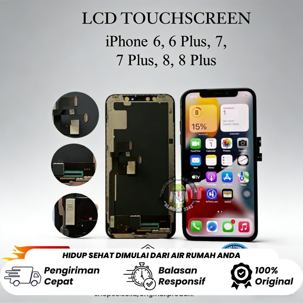 Part LCD iPhone 6 6s 7 8 Plus Original Look - 100% ORIGINAL
