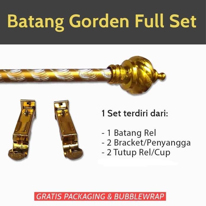 Besi Tiang Gorden full set batang gorden minimalis besi gorden jendela