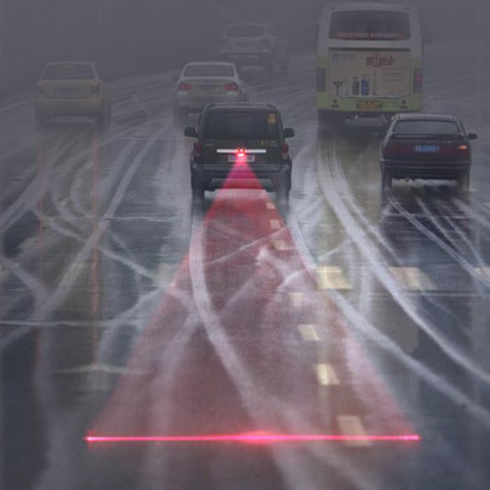 "New" LED Laser Rear Fog Light Red Safety For Lamp Car Warning