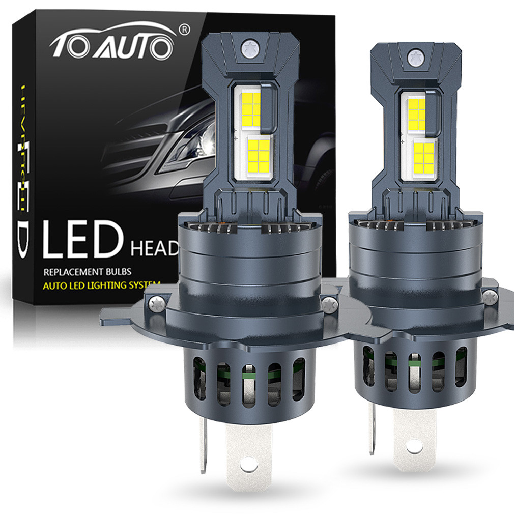 TOAUTO H4 LED Lights Bulbs 300W 30000LM Car Headlights H11 9005 H7 LED Headlight Canbus Turbo Lights