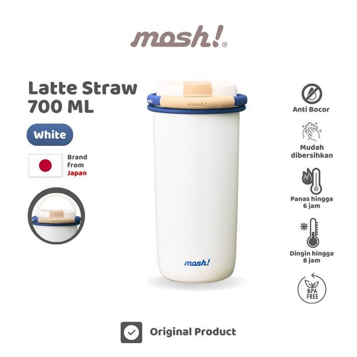 Mosh Latte Straw Gradient Tumbler - Botol Minum Stainless Steel 700Ml