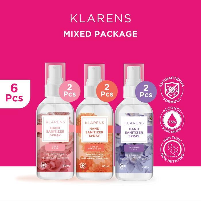 Hand Sanitizer Klarens Spray Mix 6Pcs
