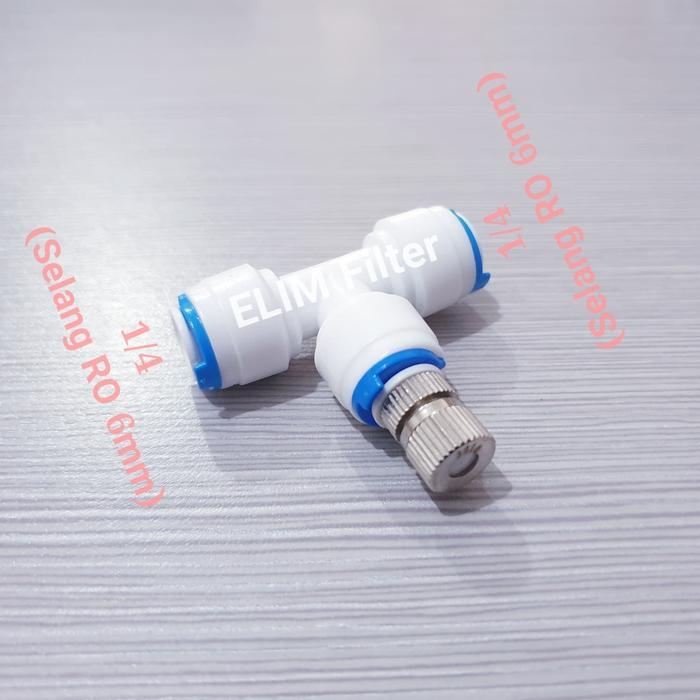 Mist Nozzle Sprayer Kabut + Konektor Tee Selang 1/4