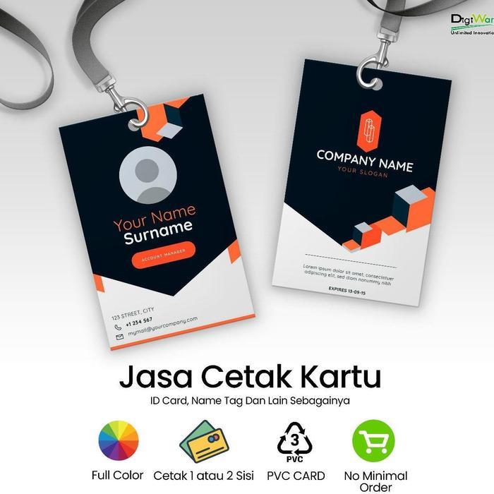 Jasa Cetak Kartu RFID ID Card Full Color Print Only