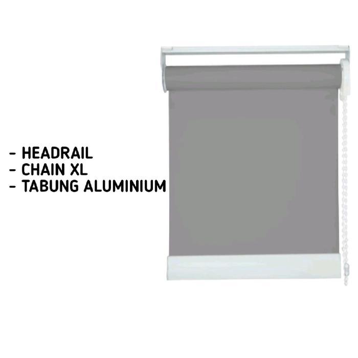 Roller Blinds Dimout - Tirai Jendela - Tirai Gulung Jendela