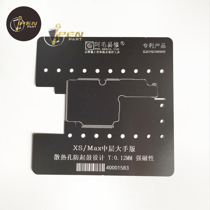 PLAT CETAKAN MIDDLE FRAME IPHONE XS MAX AMAOE ORIGINAL BGA STENCIL
