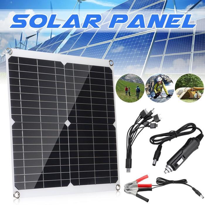 Panel Surya 60W/100W/120W/150W Panel Tenaga Surya Polikristalin Kit Tenaga Surya Fleksibel 12V