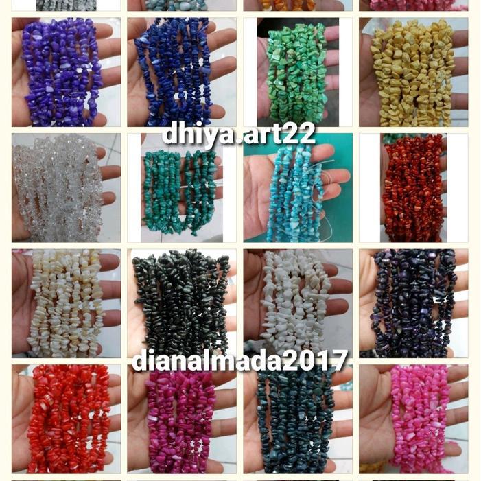 part 1 batu kerikil kecil / bahan diy gelang meronce manik