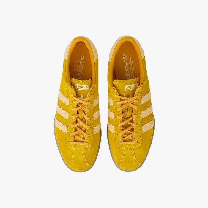 READY ADIDAS BERMUDA SNEAKERS MEN'S 'BOLD GOLD/ALMOST YELLOW/PRELOVED YELLOW' PROMO BIG SALE TERBARU