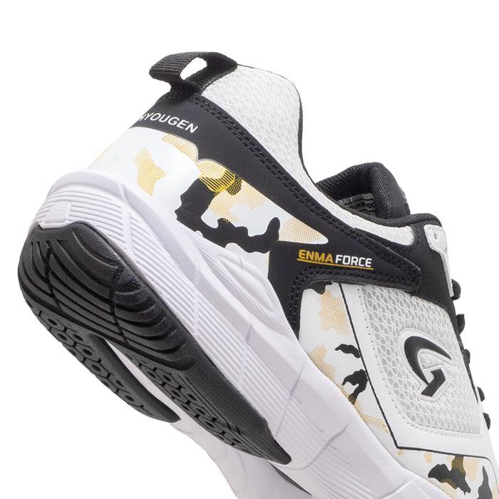 "New" Hyougen Enma Force Putih Hitam Sepatu Badminton Size 39-44 Sepatu Bulu Tangkis