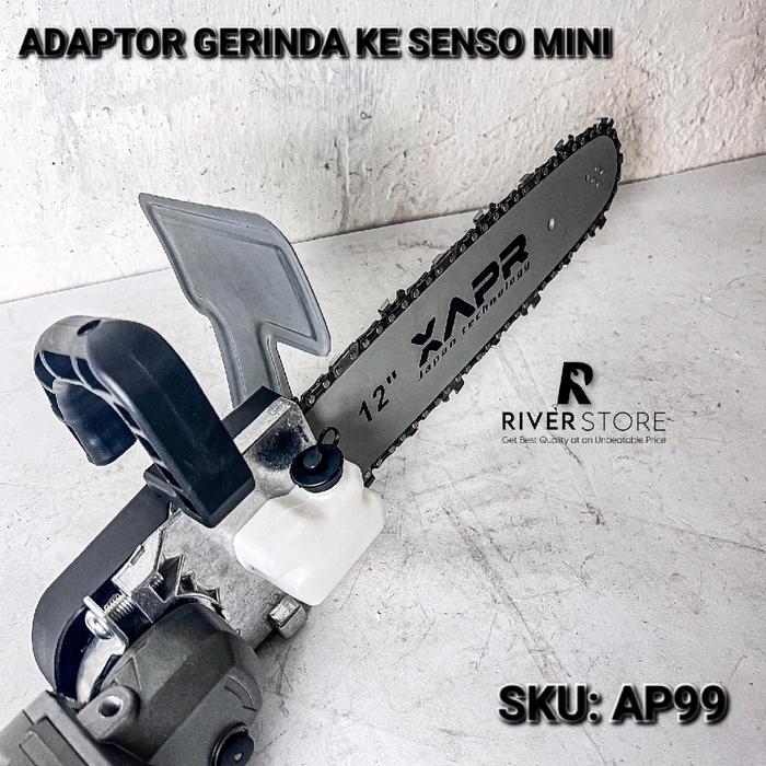 APR AP99 Adapter Gerinda ke Gergaji Mini 12inch Konektor Converter Gerinda Menjadi Senso Chainsaw