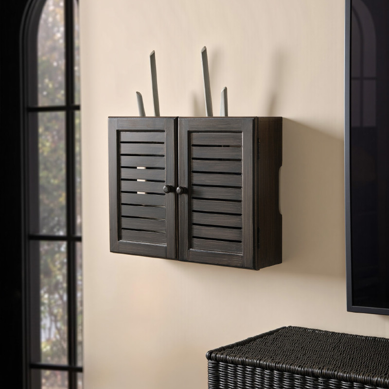 Retro WiFi Router Cover Modern Electrical Box Decor Rack for Living Room Router Storage Box Home