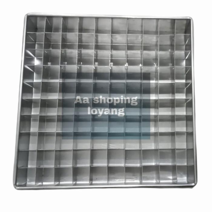 Loyang Kue Brownies 20X20 Sekat 100 Galvalume