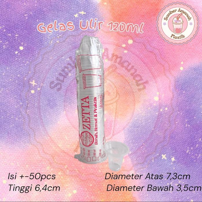 Gelas Plastik Eskrim Jagung Jasuke Cup Ulir 120ml @50pcs wadah seblak