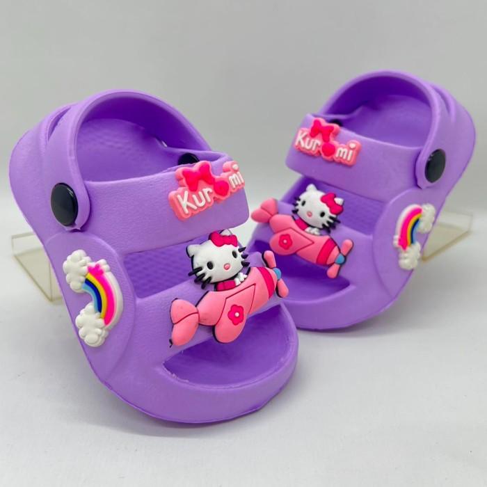 ASLI Inkayni 2022G l Anak Perempuan Karakter Kuromi l Bayi l Selop Karet Anak Cewek Merek Inkayni