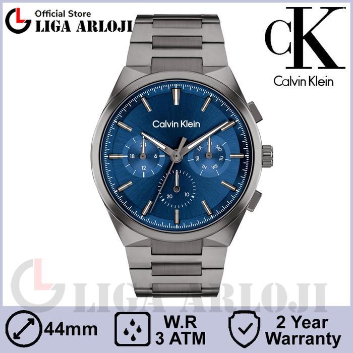 Sedia CALVIN KLEIN 25200443 Jam Tangan Pria Analog Stainless Steel Multifungsi Original CK