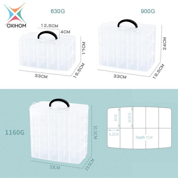 Oxihom Tool Box Kotak Obat Kotak Penyimpanan Box Plastik Box Mainan