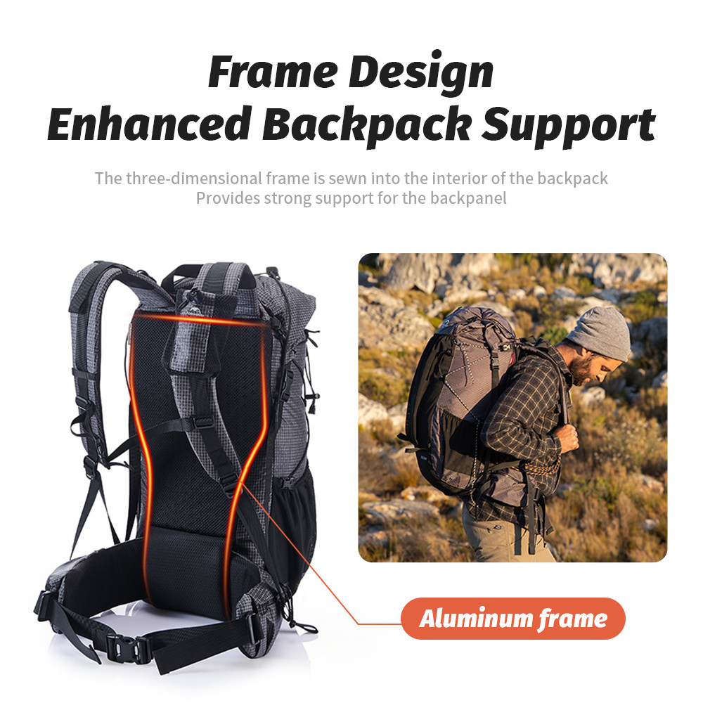 Naturehike Climbing Backpack 60+5L Camping Backpack Travel Bag Large Capacity Mountaineering