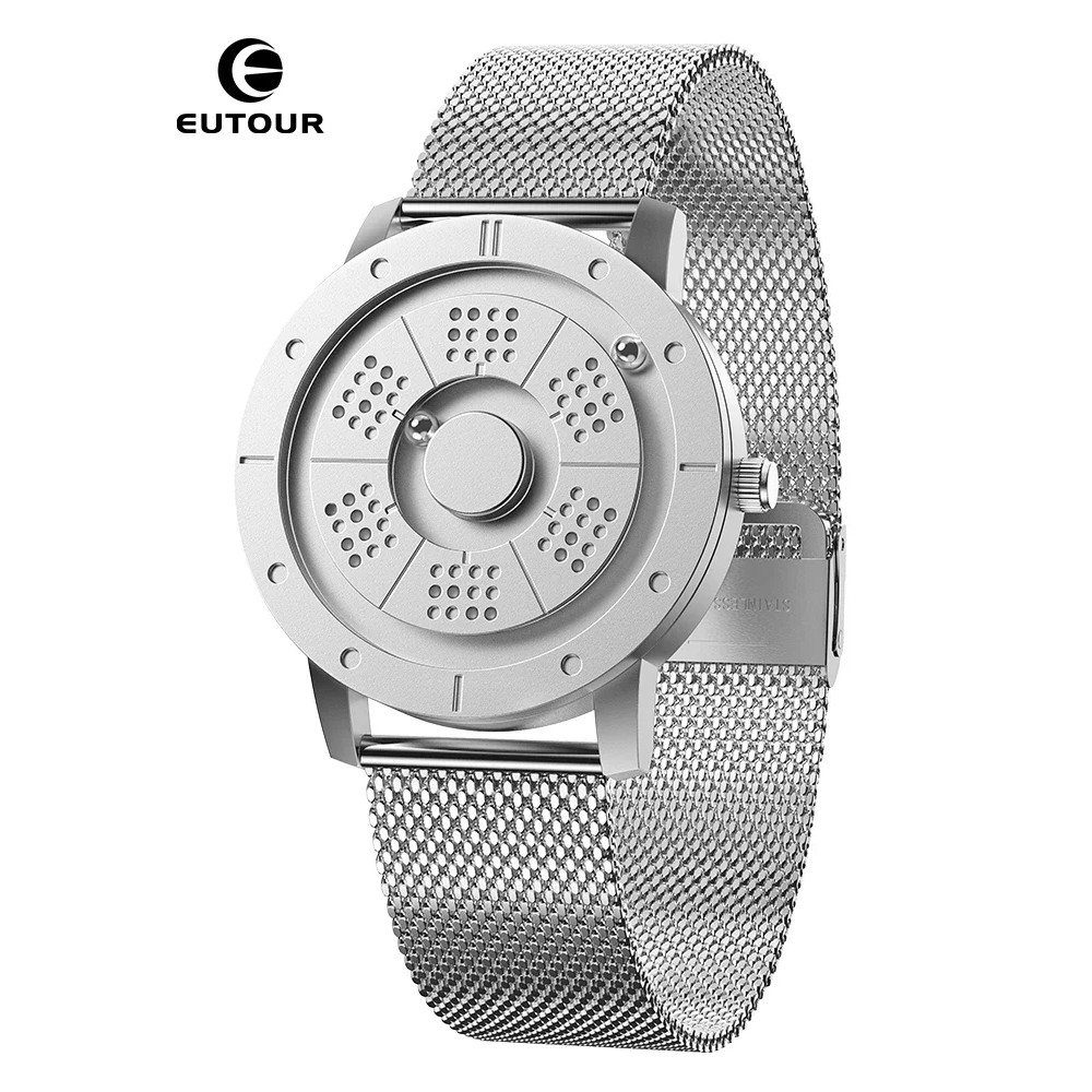 EUTOUR 2025 New Magnetic Fashion Leisure Quartz Simple Men's Watch Stainless Steel Strap Suitable