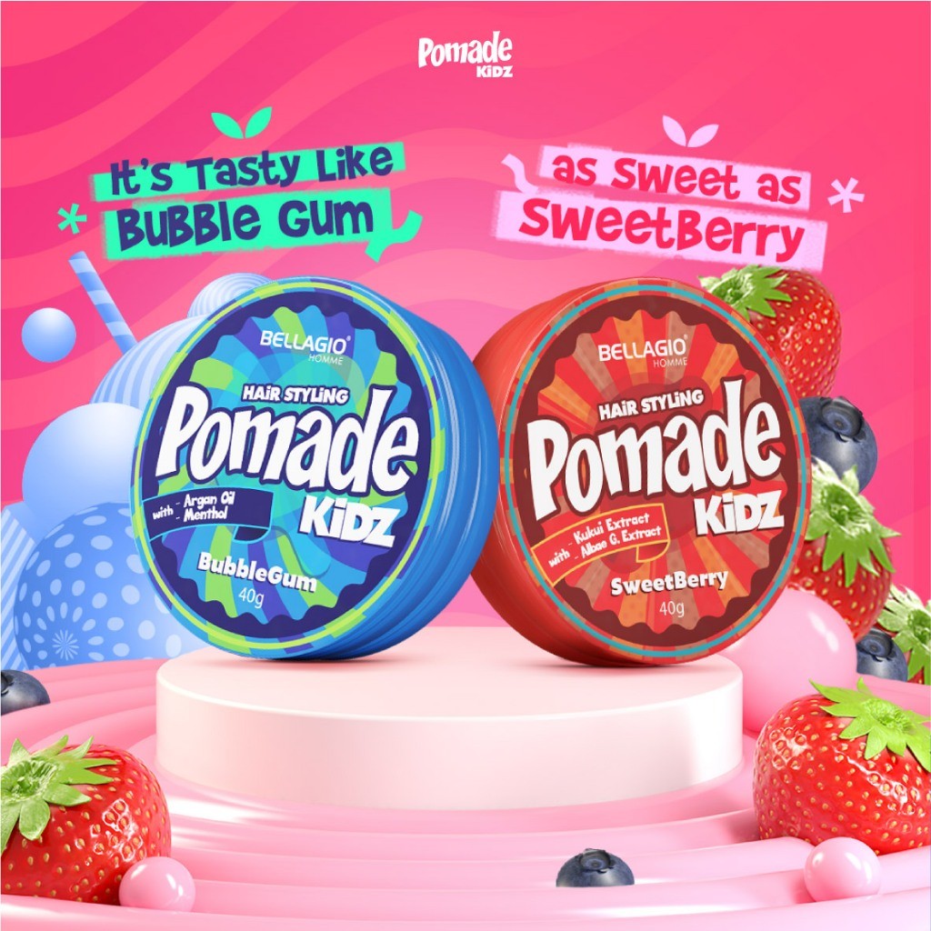 Bellagio Pomade Kidz || Minyak Rambut Anak 40 Gram