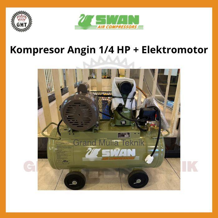 Kompresor angin swan 1/4 hp (pk) dgn elektromotor