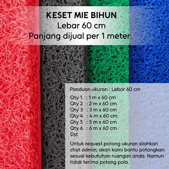 [Martha Karpet] Karpet PVC Bihun Mie Lebar 60 cm (Dijual Meteran)