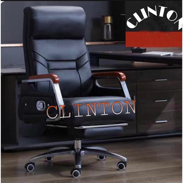 kursi kantor manager kursi direktur kursi kantor kursi bos footrest Furniture - Hitam